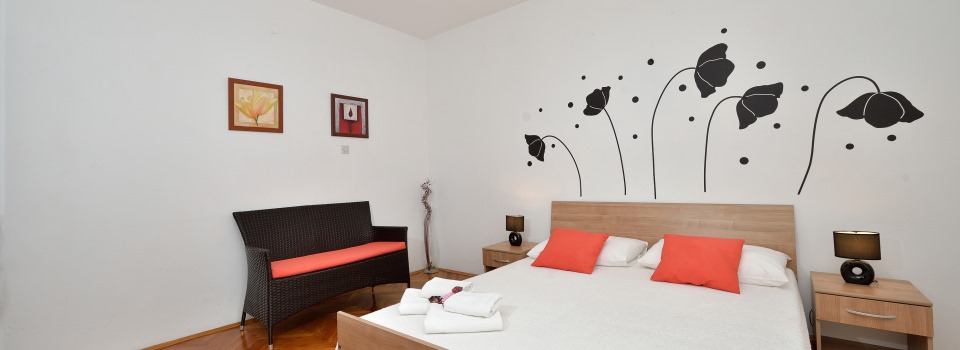 Appartements Zadar Šimun spavaća soba